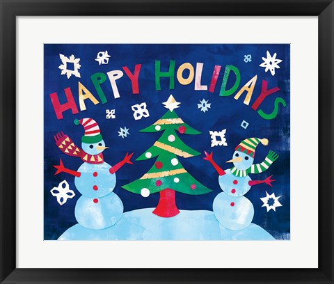 Framed Winter Holiday I Print