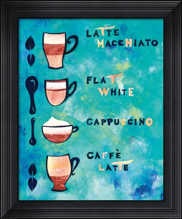 Framed Cafe Collage V Print