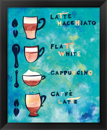 Framed Cafe Collage V Print