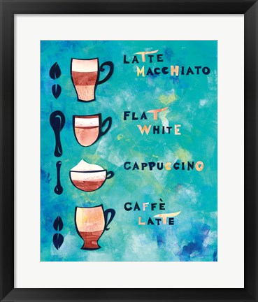 Framed Cafe Collage V Print