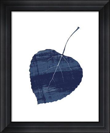Framed Big Leaf Indigo Print