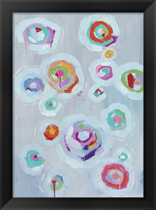 Framed Colorful Frolic II Print