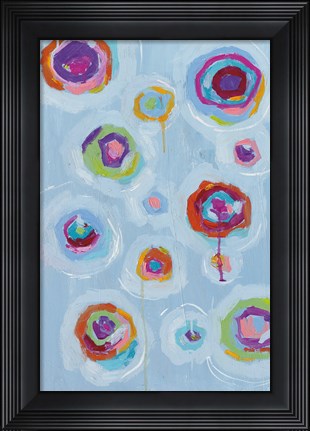 Framed Colorful Frolic I Print