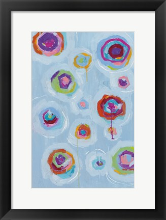 Framed Colorful Frolic I Print