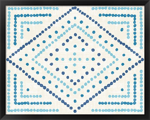Framed Daisy Dots Tile II Print