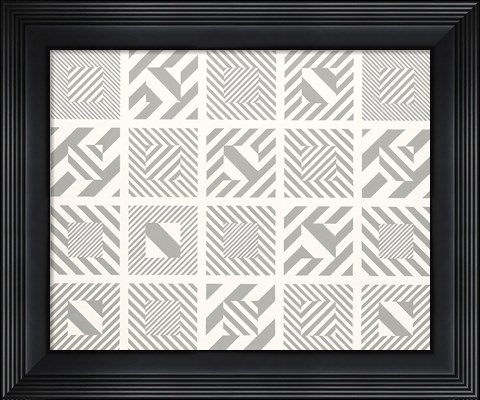 Framed Multi Box Op Art Print