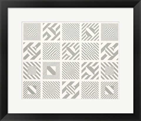 Framed Multi Box Op Art Print