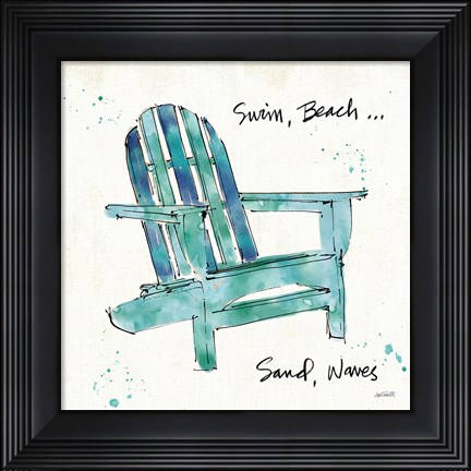 Framed Beach Divas X Aqua Print