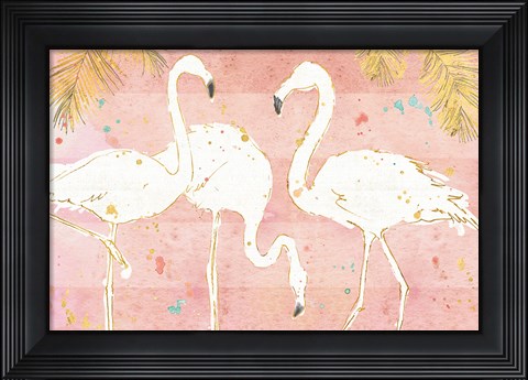 Framed Flamingo Fever IV Print