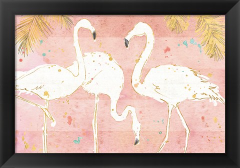 Framed Flamingo Fever IV Print