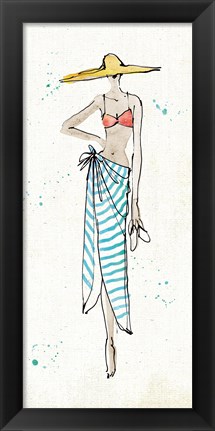 Framed Beach Divas III Color Print