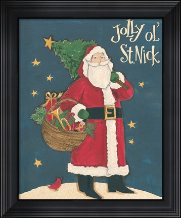 Framed Vintage St.Nick III Print