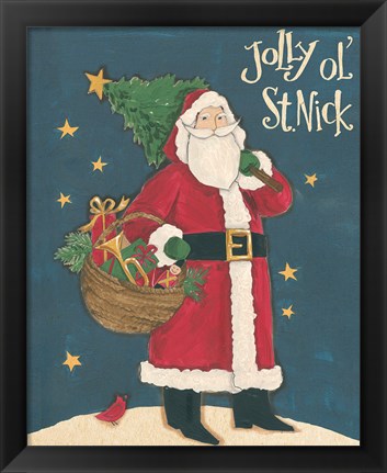 Framed Vintage St.Nick III Print