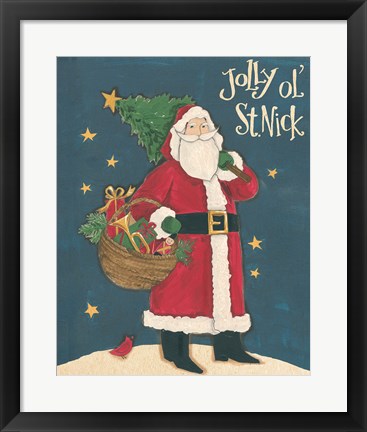 Framed Vintage St.Nick III Print