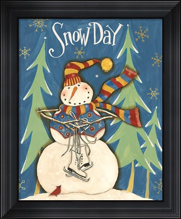 Framed Snowmen Season IV Print