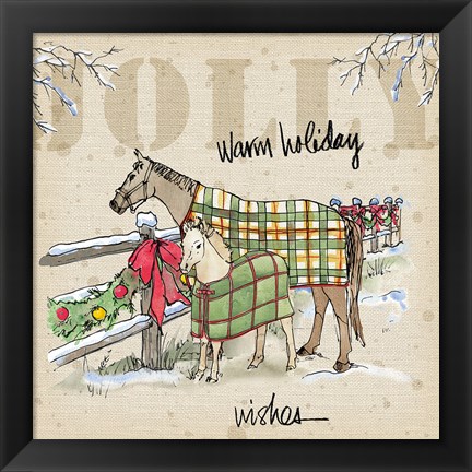 Framed Country Christmas II Print