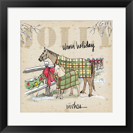 Framed Country Christmas II Print