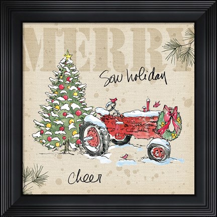 Framed Country Christmas III Print