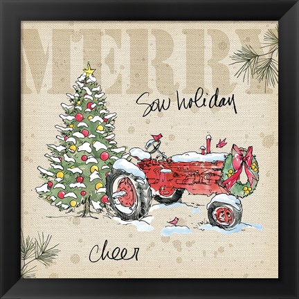 Framed Country Christmas III Print