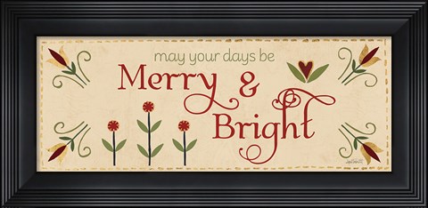 Framed Festive Tiles V Print