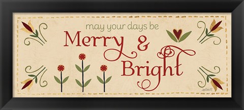 Framed Festive Tiles V Print