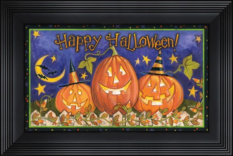 Framed Halloween Wishes I Print