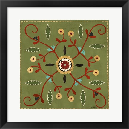 Framed Festive Tiles IV Print