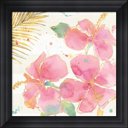 Framed Flamingo Fever VII Print