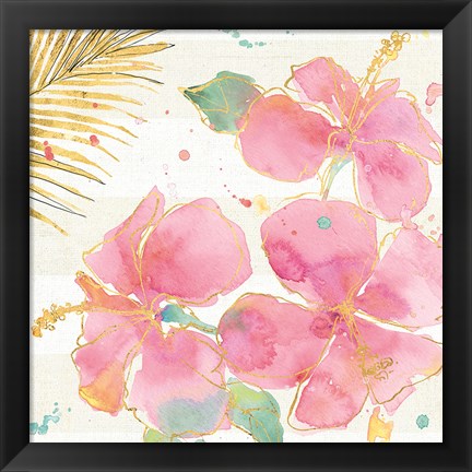 Framed Flamingo Fever VII Print