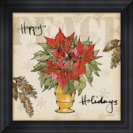 Framed Winter Wishes II Print