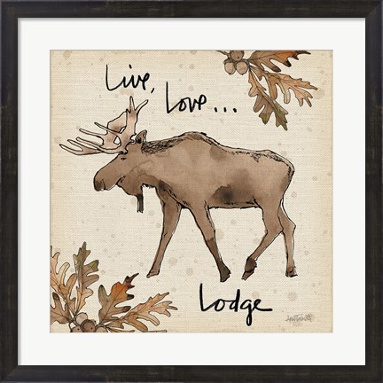 Framed Lodge Life IV Print