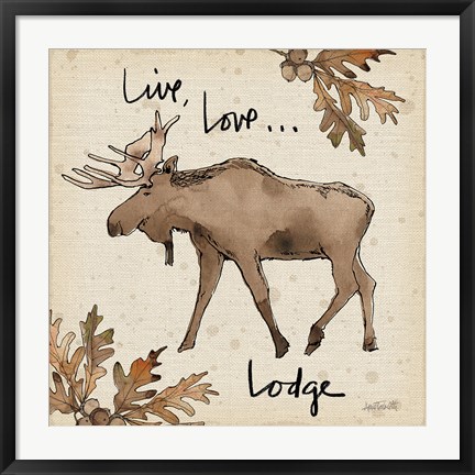 Framed Lodge Life IV Print