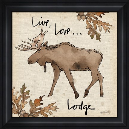 Framed Lodge Life IV Print