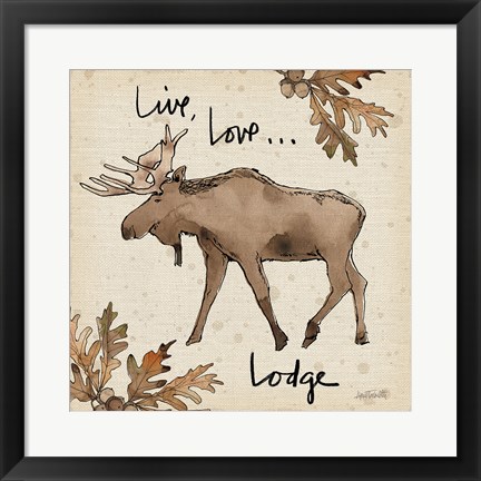 Framed Lodge Life IV Print