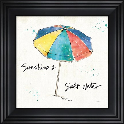 Framed Beach Divas IX Color Print