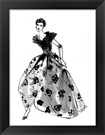 Framed Fifties Fashion II Print