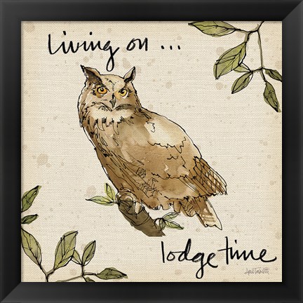 Framed Lodge Life VI Print
