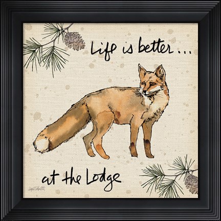 Framed Lodge Life V Print