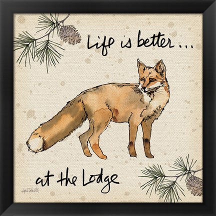 Framed Lodge Life V Print