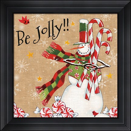 Framed Sweet Snowmen II Print
