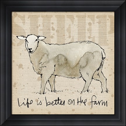 Framed Farm Life IV Print