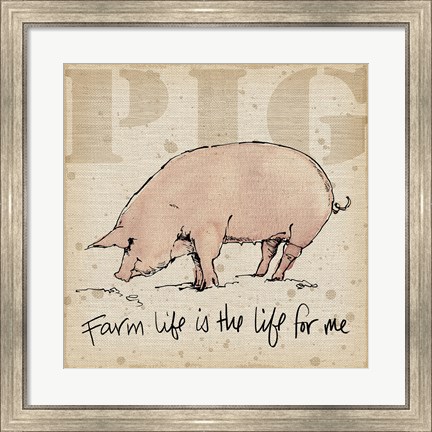 Framed Farm Life II Print