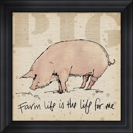 Framed Farm Life II Print