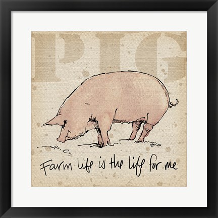 Framed Farm Life II Print