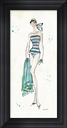 Framed Beach Divas V Print