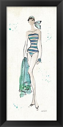 Framed Beach Divas V Print