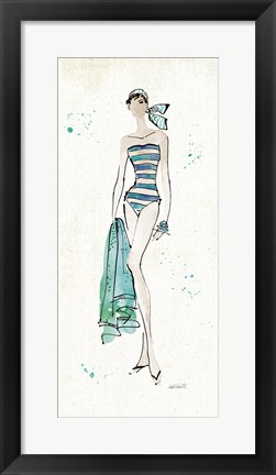 Framed Beach Divas V Print