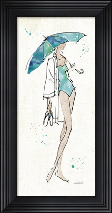 Framed Beach Divas I Print