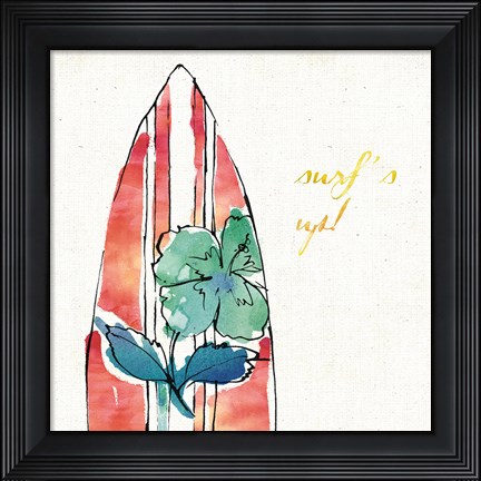 Framed Surfs Up IX Print