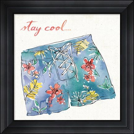 Framed Surfs Up I Print